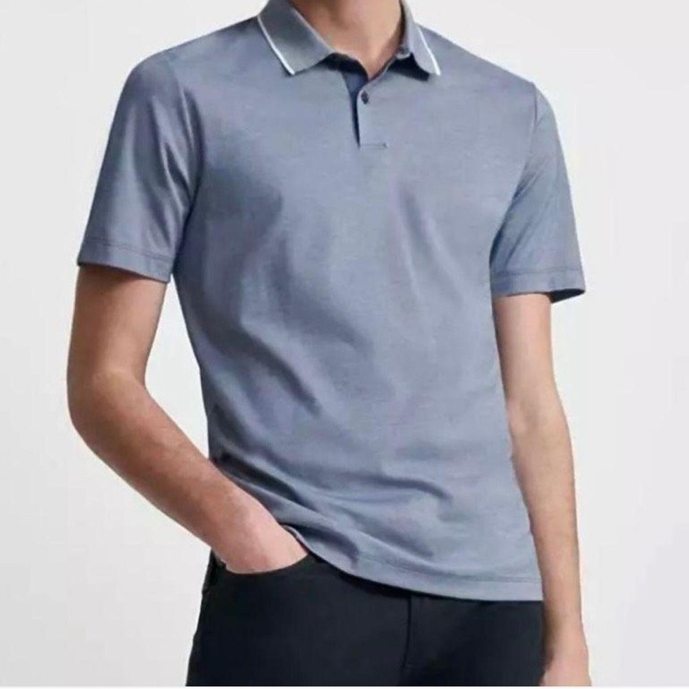 Theory Light Blue Polo Shirt